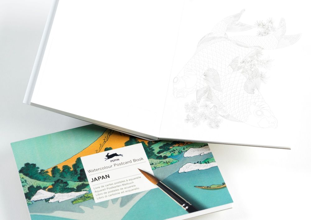 Gifts - PEPIN Watercolour Postcard Books - THE PEPIN PRESS