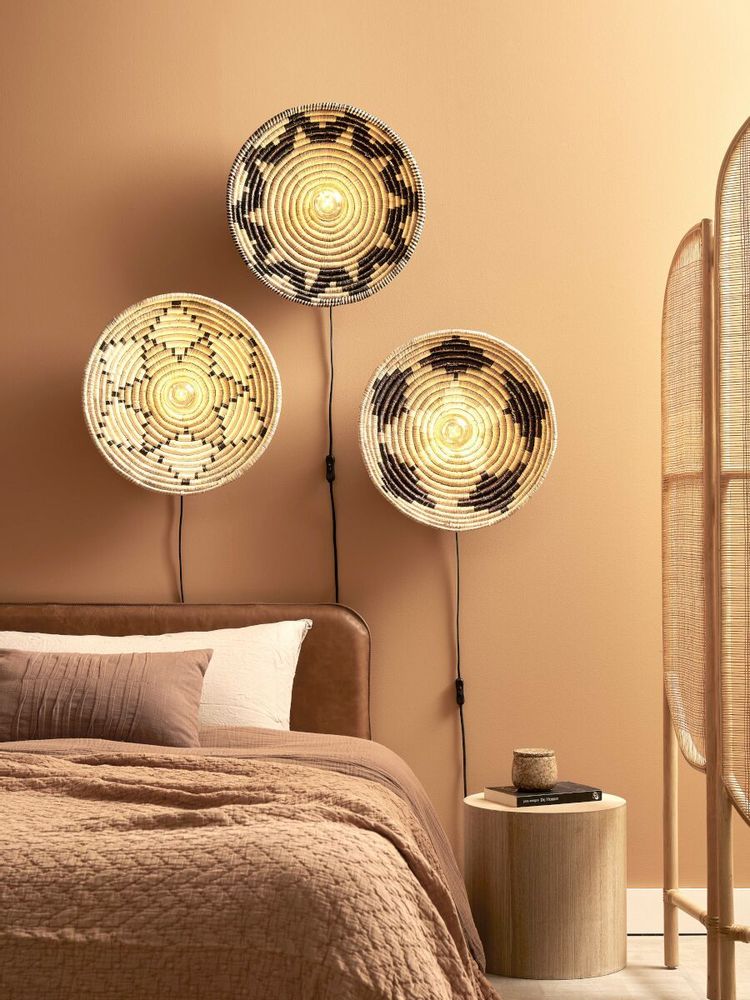 Appliques - Andros Applique murale - Noir/Naturel - IT'S ABOUT ROMI