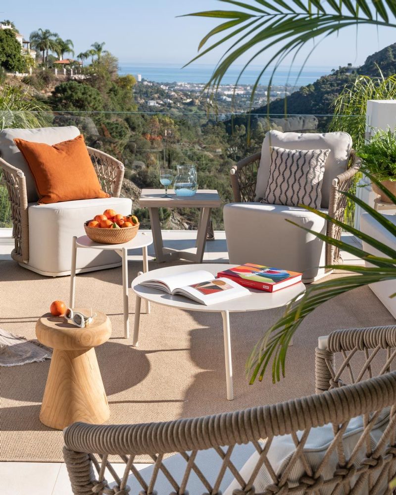 Lawn tables - OUTDOOR COFFEE TABLE CRETA-1 - CRISAL DECORACIÓN