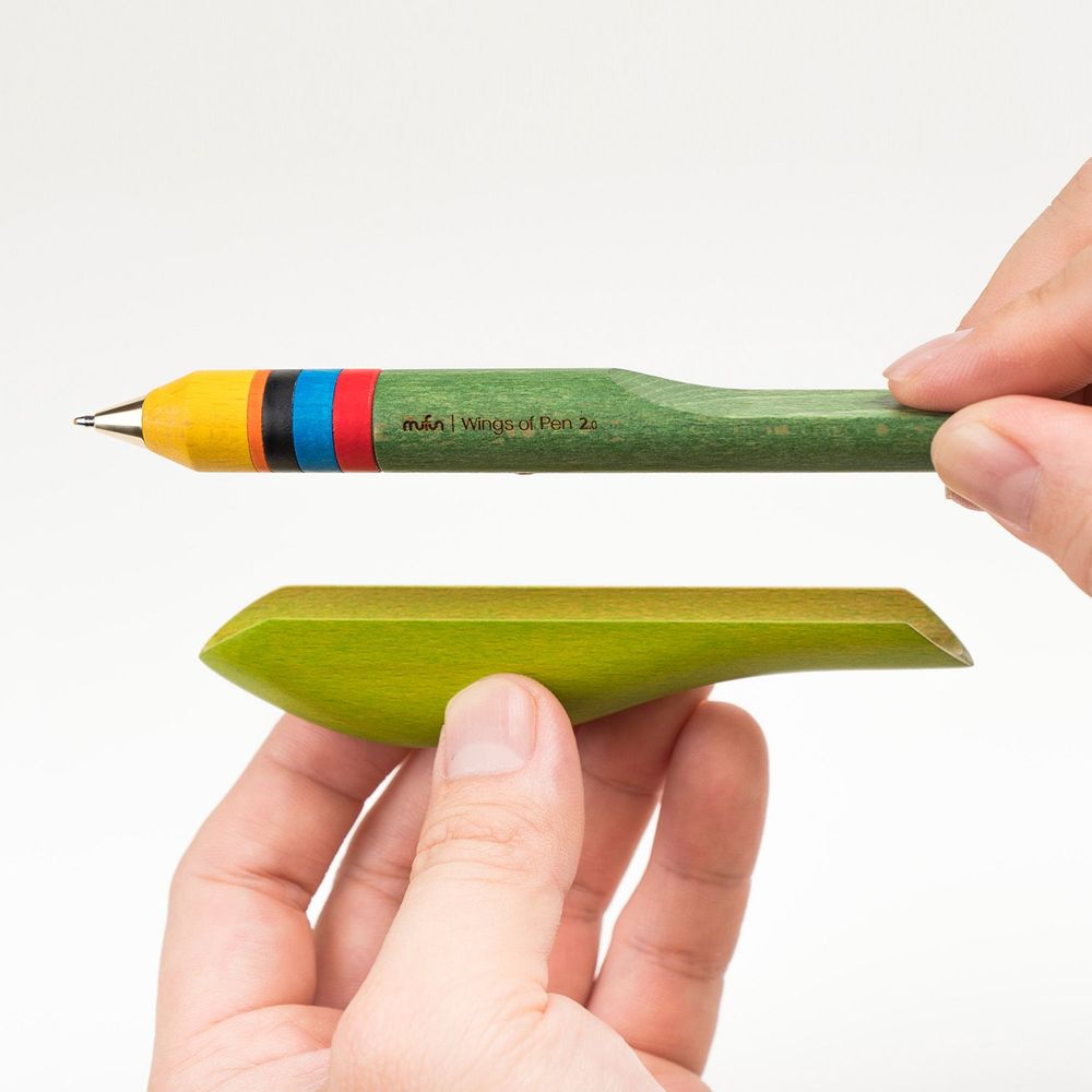 Pens and pencils - Wings of Pen 2 - Muller’s Barbet & Blue Magpie & Tit & Crow - TAIWAN CRAFTS & DESIGN