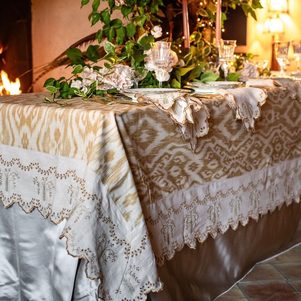 Everyday plates - Eden Cotton Tablecloth - BORGO DELLE TOVAGLIE