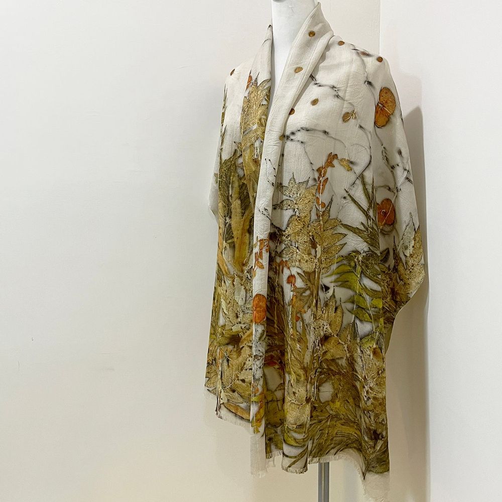 Scarves - Eco-Print Dyeing Series-IV - TAIWAN CRAFTS & DESIGN