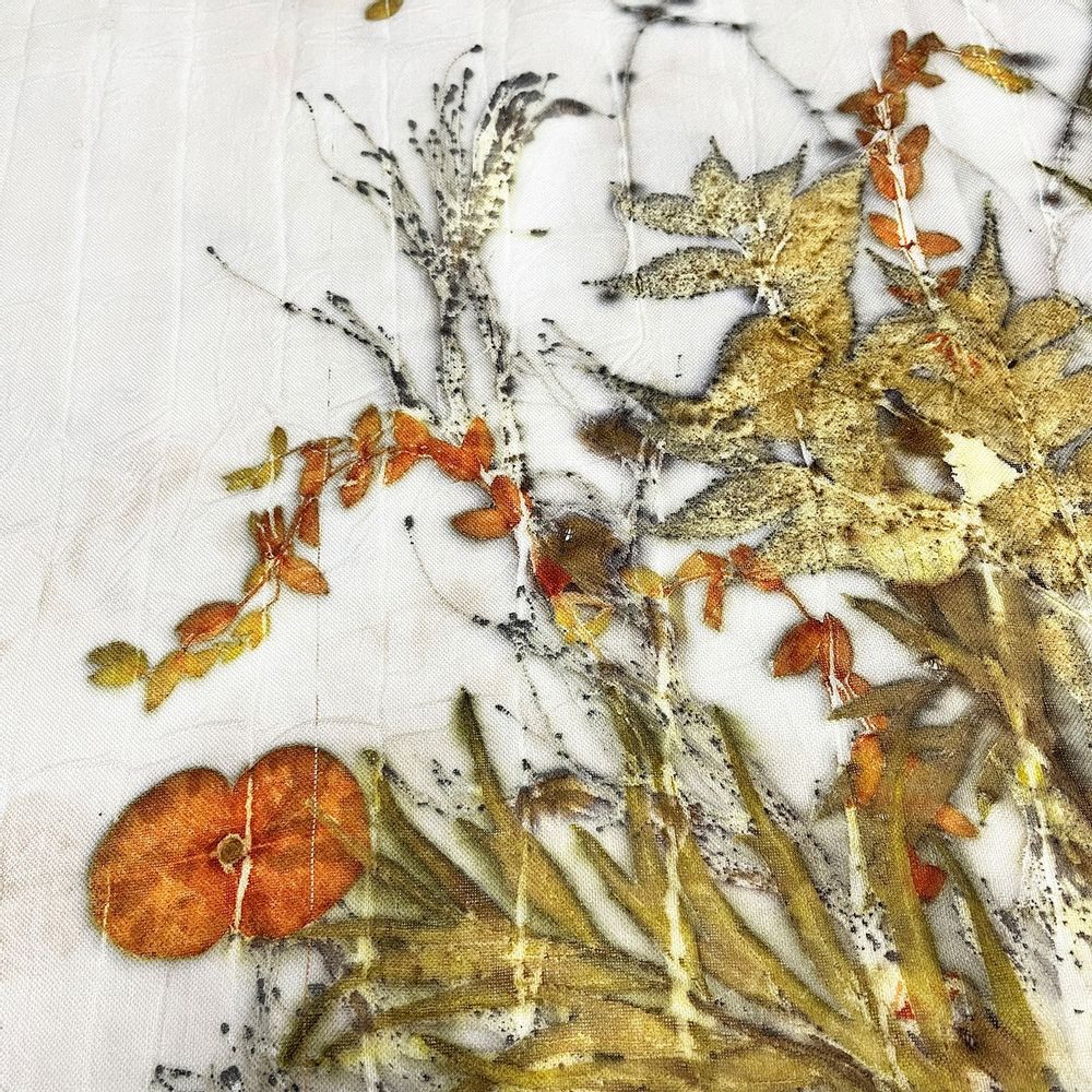 Scarves - Eco-Print Dyeing Series-IV - TAIWAN CRAFTS & DESIGN
