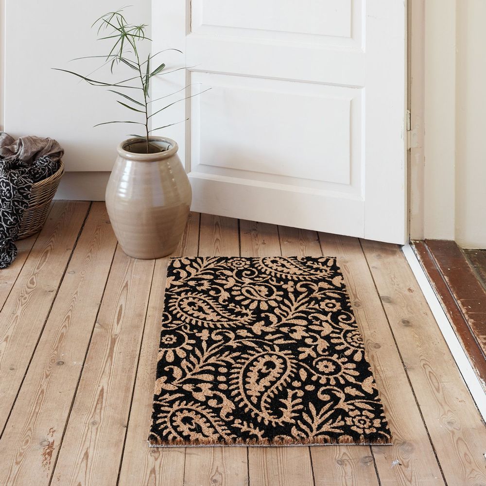 Tapis design - Paillasson carreaux/cachemire/motif filigrane. - IB LAURSEN