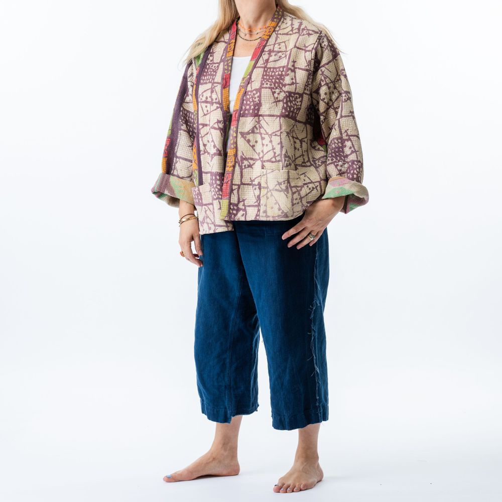 Prêt-à-porter - Manteau Kantha vintage - NEST FACTORY