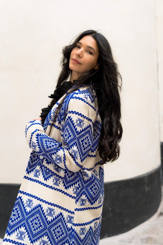 Apparel - Ikat Madrid coat - ILYOUCHA
