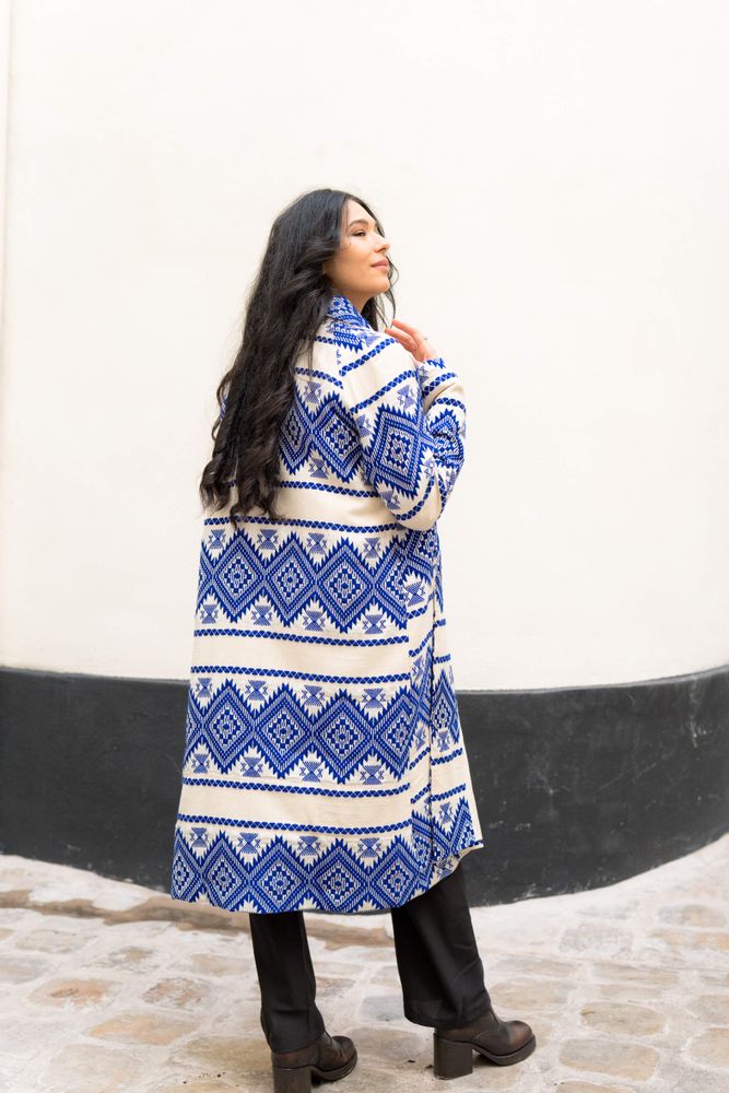 Apparel - Ikat Madrid coat - ILYOUCHA