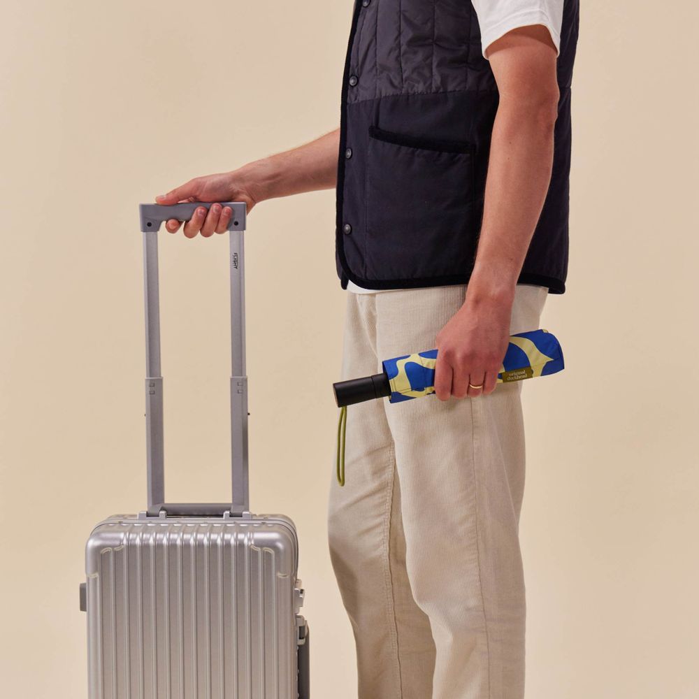 Apparel - The Daily - Blue Ripples Automatic Umbrella - ORIGINAL DUCKHEAD