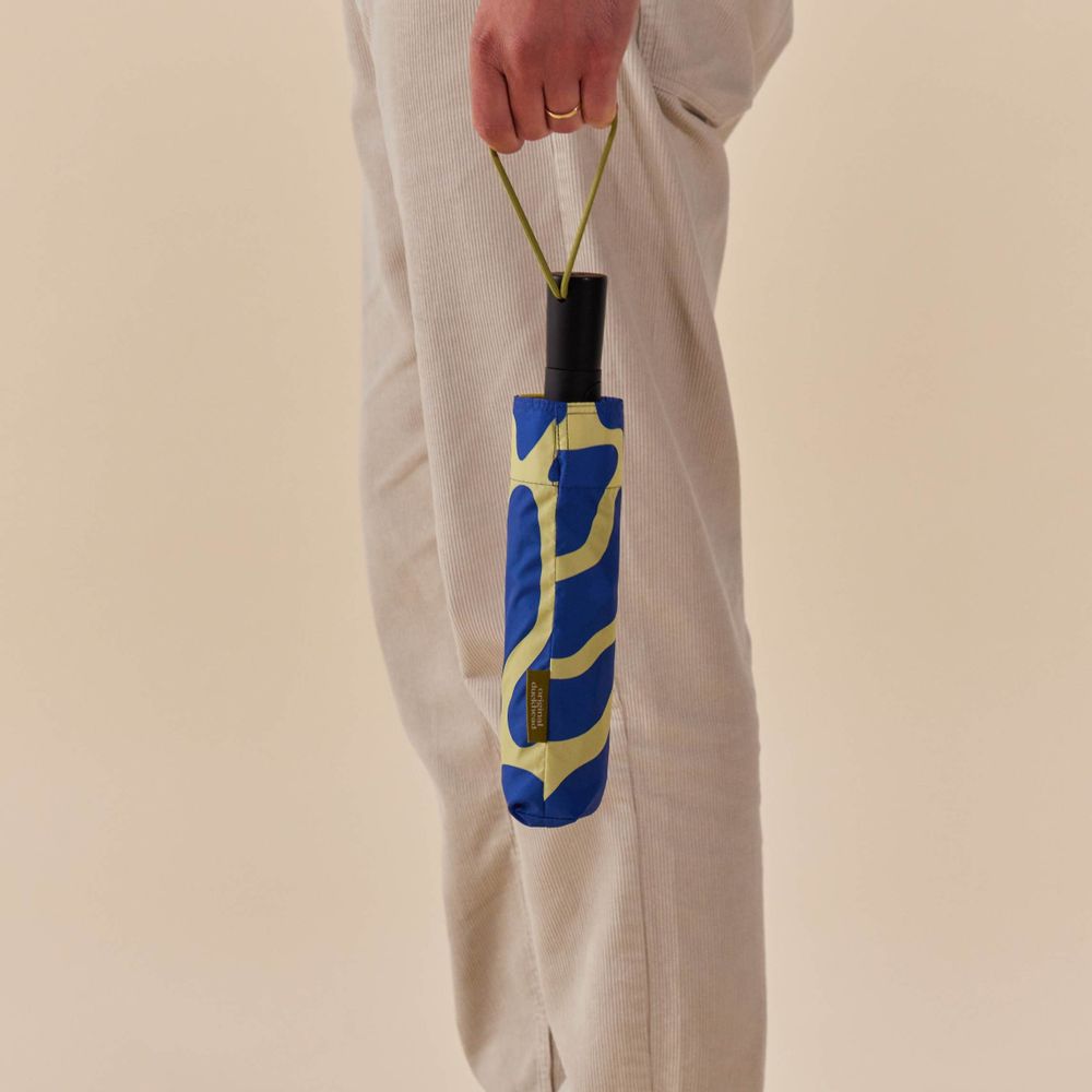 Apparel - The Daily - Blue Ripples Automatic Umbrella - ORIGINAL DUCKHEAD