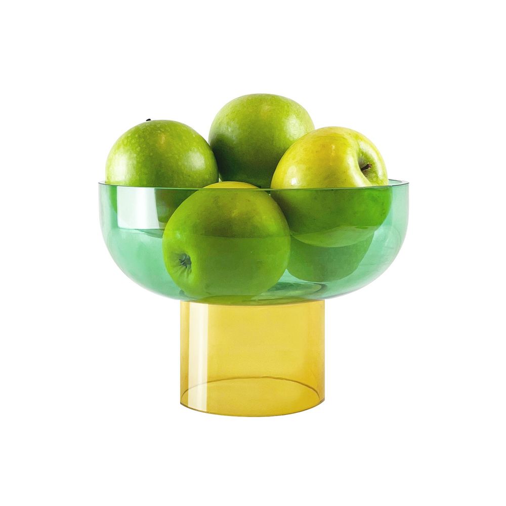 Bols - Bol en verre Tip Top petit vert et jaune - Bol - Réversible - CLOUDNOLA