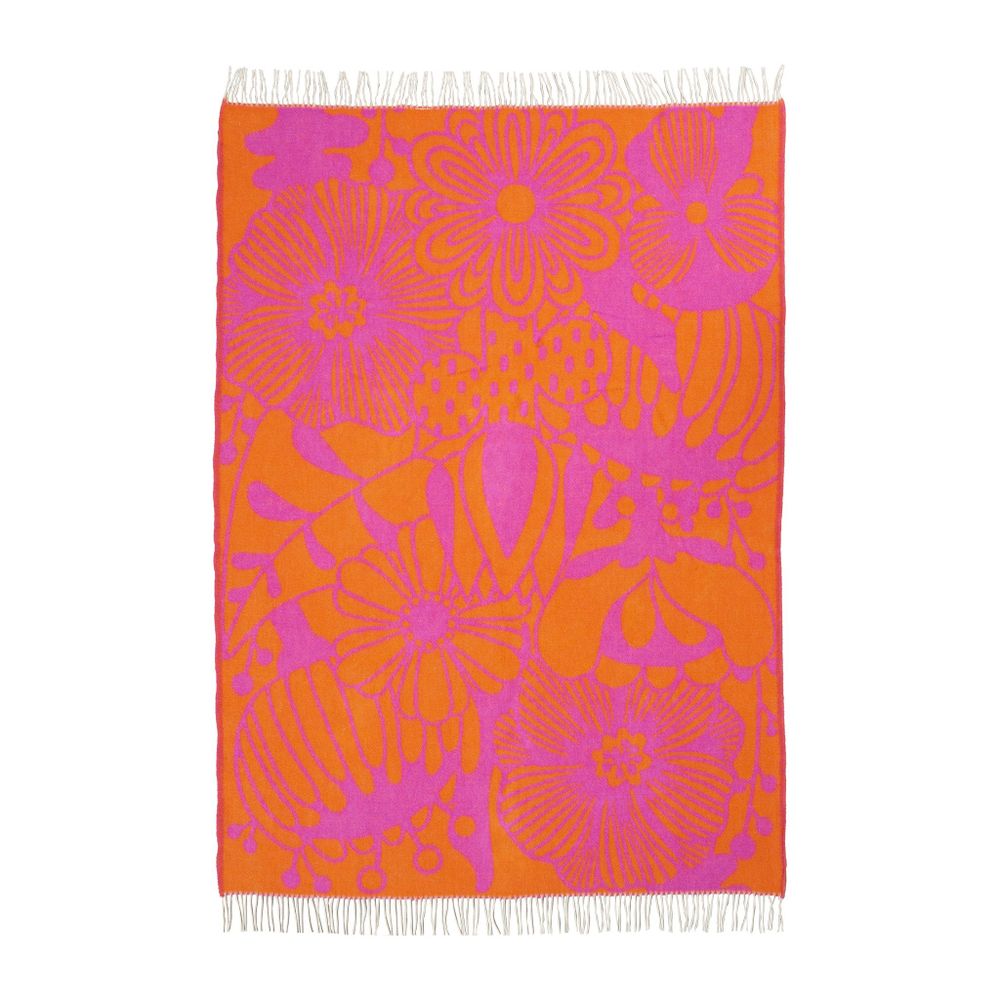 Plaids - Blomranka, couverture en laine - KLIPPAN YLLEFABRIK AB