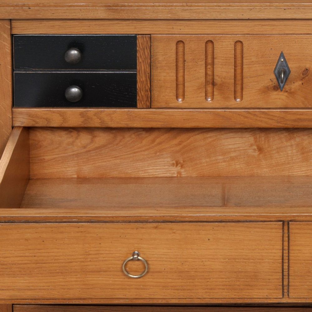 Chests of drawers - DIRECTOIRE 4-drawer dresser - solid oak - MON PETIT MEUBLE FRANÇAIS