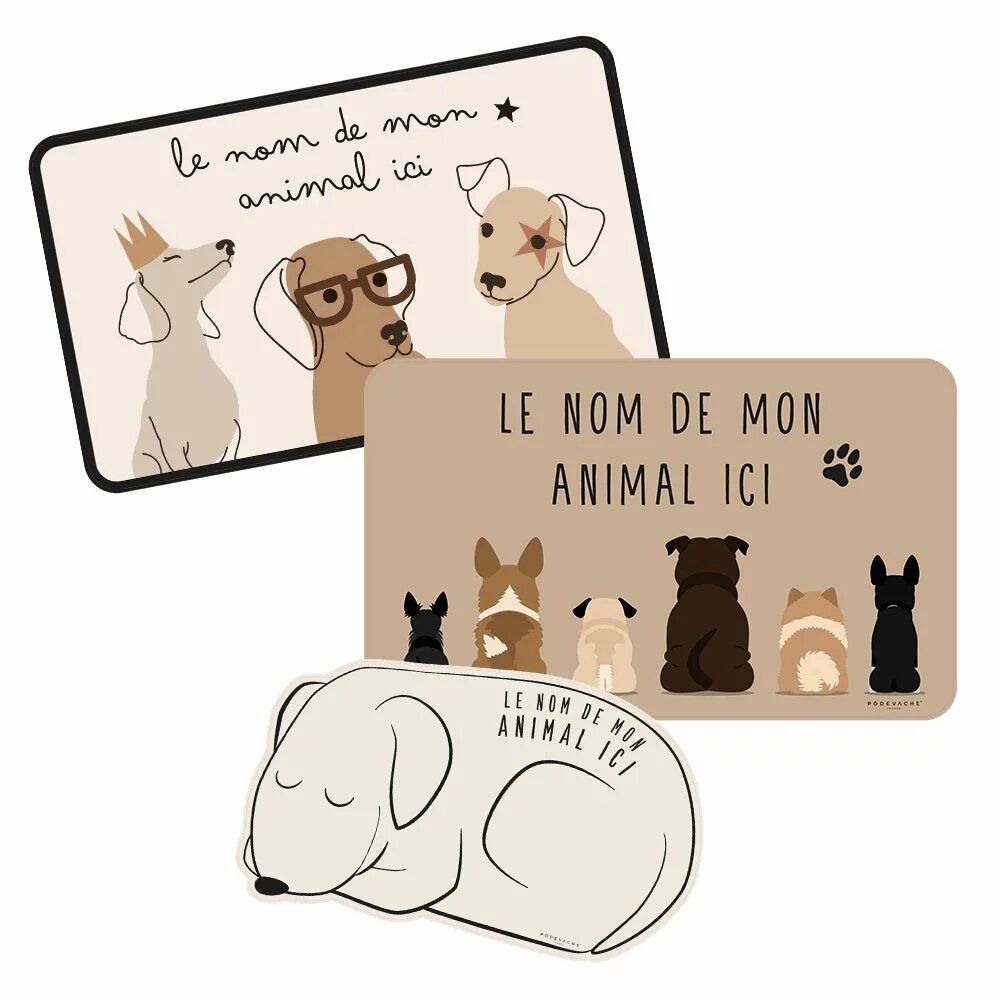 Tapis design - Tapis gamelle personnalisés - PODEVACHE