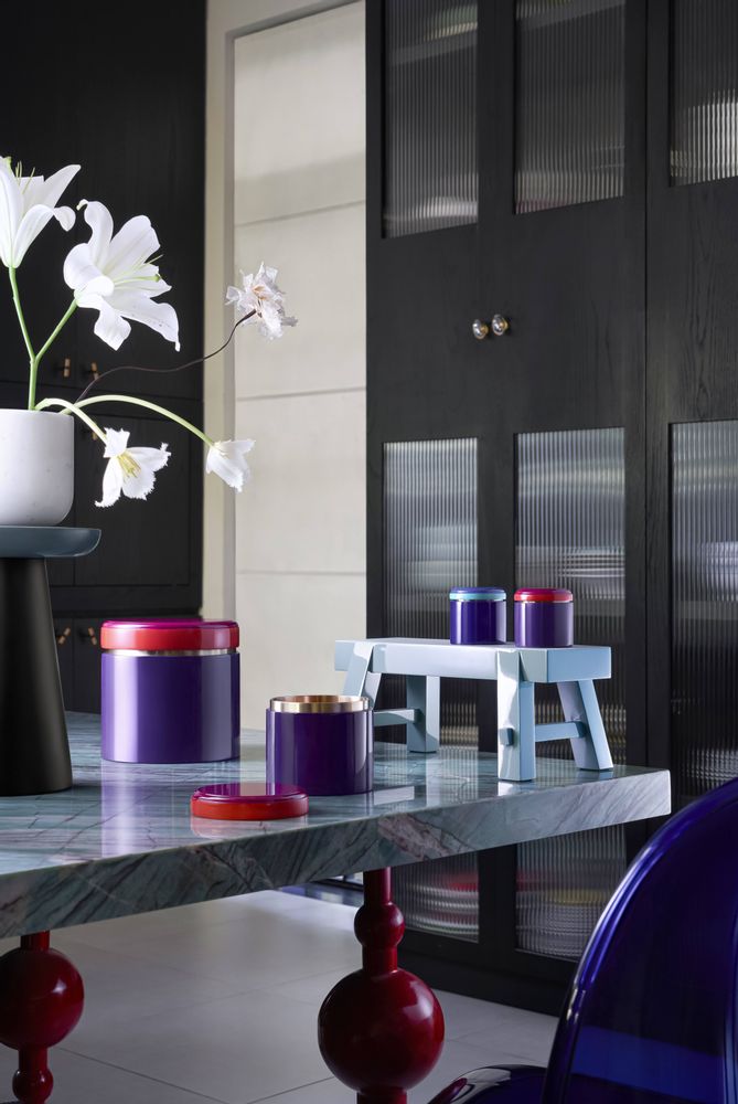 Objets de décoration - ENSEMBLE DE BOÎTES RONDES COLORS - HANOIA