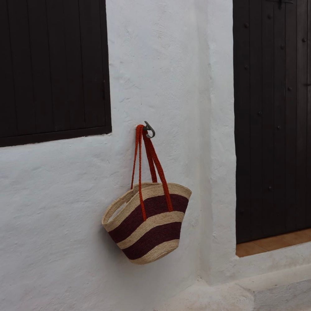 Paniers - SAC RAPHIA CROISETTE - AMARRÉ