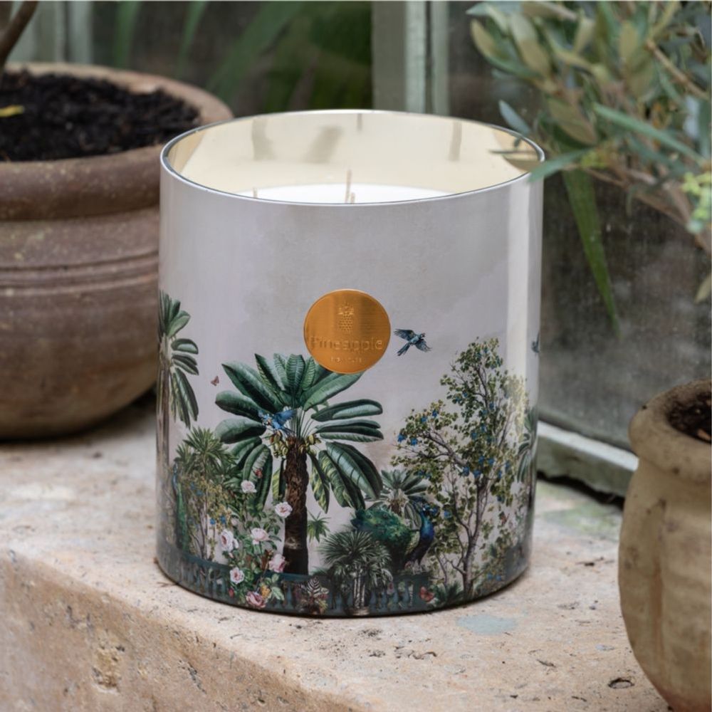Objets de décoration - Bougie parfumée 3000gr décor jardin luxuriant - PINEAPPLE SIGNATURE