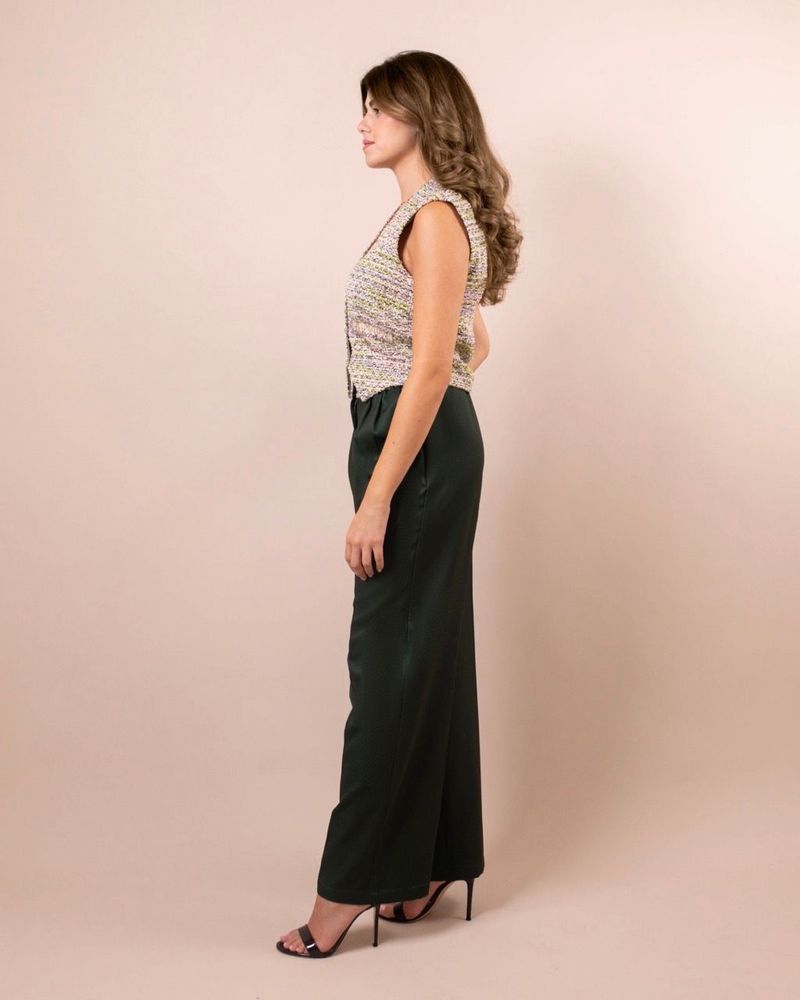 Prêt-à-porter - Ensemble veste et pantalon en tweed - Lora vert - HYA CONCEPT STORE