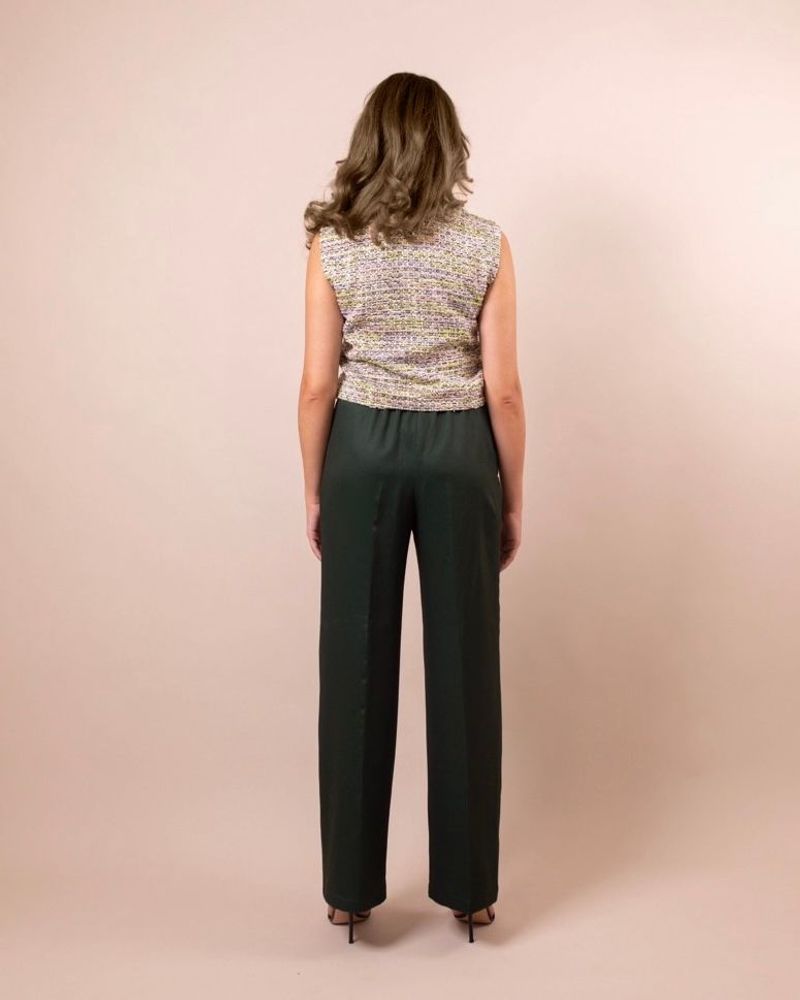 Prêt-à-porter - Ensemble veste et pantalon en tweed - Lora vert - HYA CONCEPT STORE
