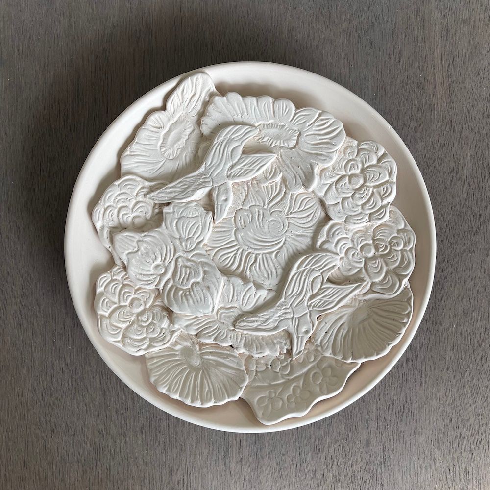 Other wall decoration - LAMUNLAMAI - Ceramic Floral Wall Decorative Items - LAMUNLAMAI.CRAFTSTUDIO