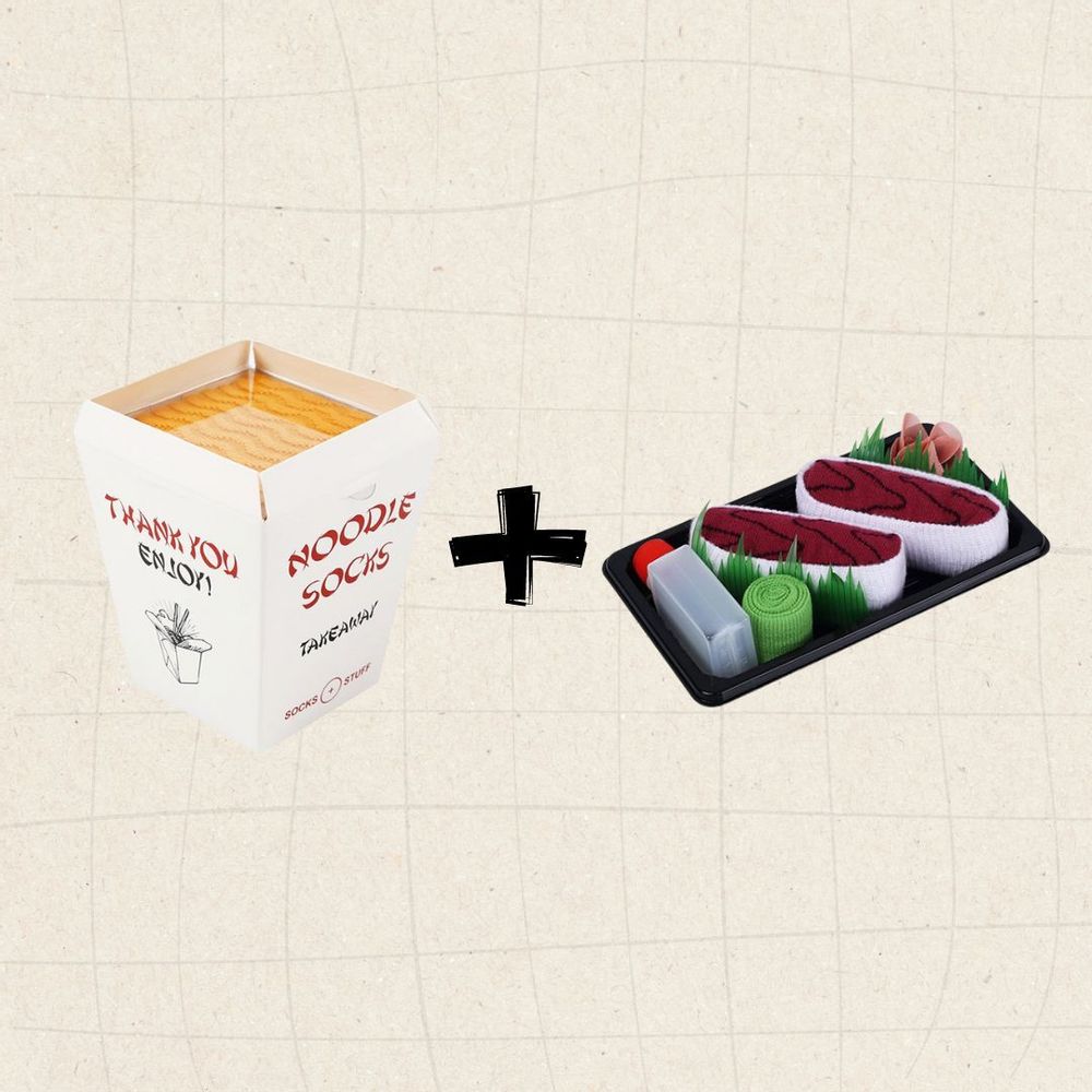 Socks - Noodle + Sushi Socks Bundle Gift Pack - SOCKS + STUFF