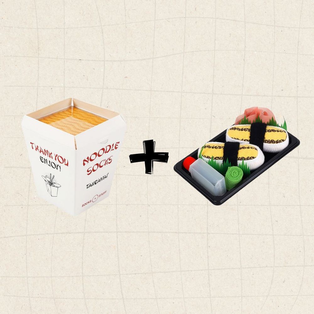 Socks - Noodle + Sushi Socks Bundle Gift Pack - SOCKS + STUFF