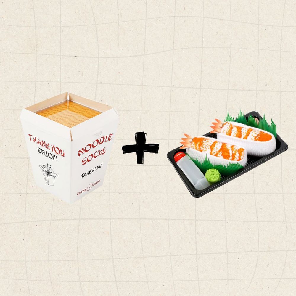 Socks - Noodle + Sushi Socks Bundle Gift Pack - SOCKS + STUFF