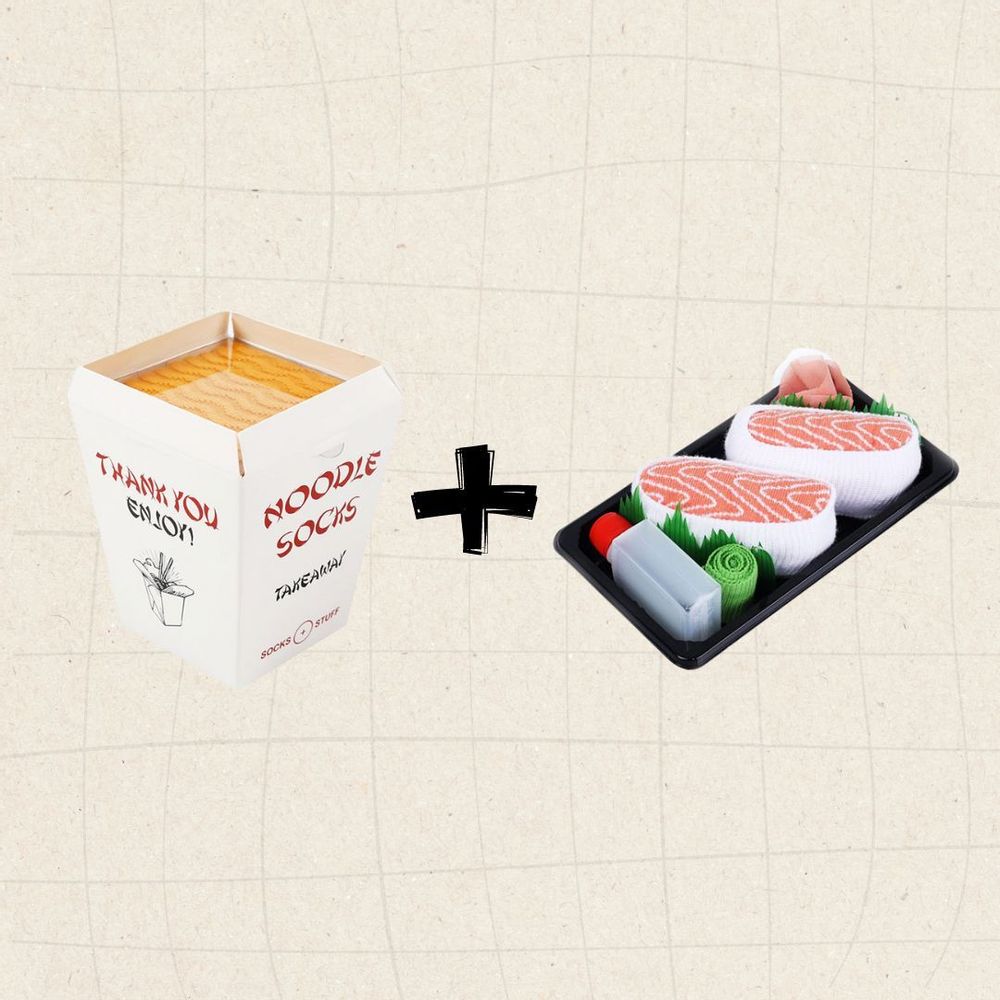Socks - Noodle + Sushi Socks Bundle Gift Pack - SOCKS + STUFF