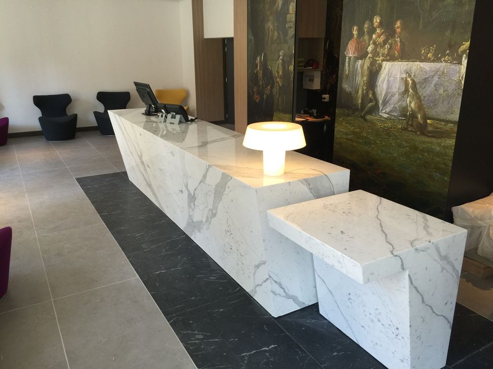 Other tables - SEPE 80 natural stone panel - STONE EVOLUTION