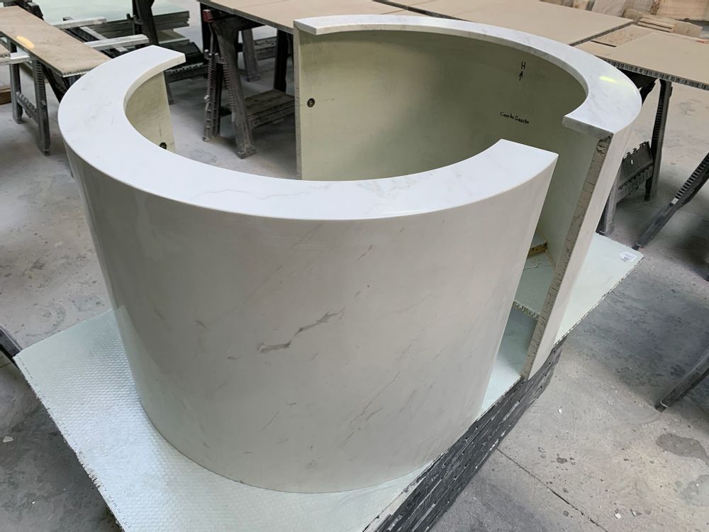 Other tables - Curved natural stone object - STONE EVOLUTION