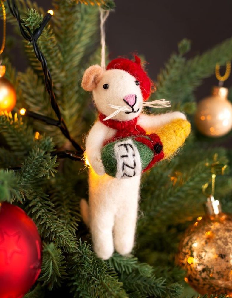 Other Christmas decorations - Mouse with Fizz - AMICA FELT EUROPE
