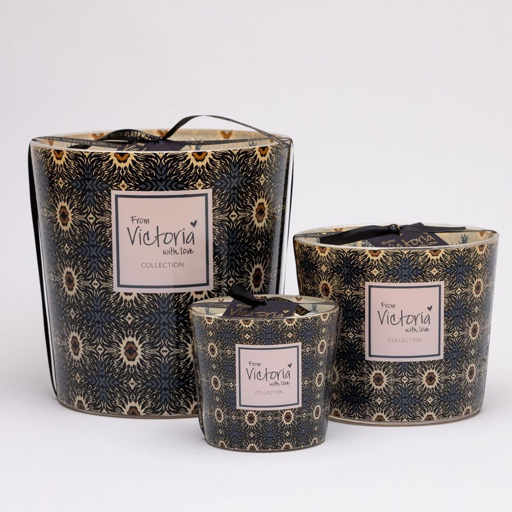 Bougies - Bougie VICTORIA BOUCHE GREY - VICTORIA WITH LOVE COLLECTION