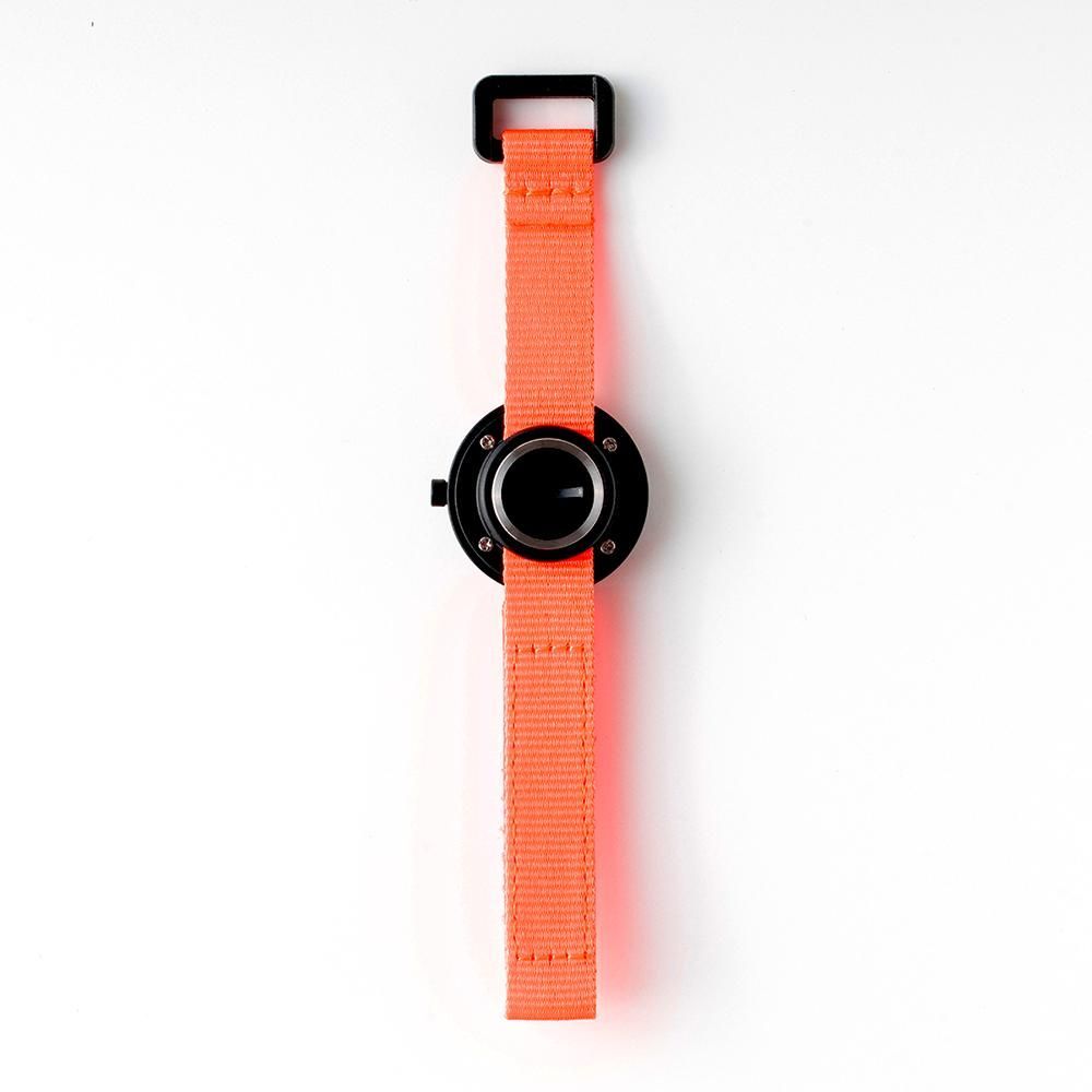 Children's fashion - Neon Orange Kids Watch (strap) /Black (case) 32mm/YOT WATCH - ABINGPLUS