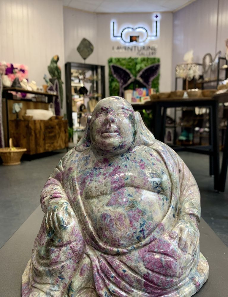 Decorative objects - Buddha: Handmade Natural Stone Sculpture - LAVENTURINE GALLERY