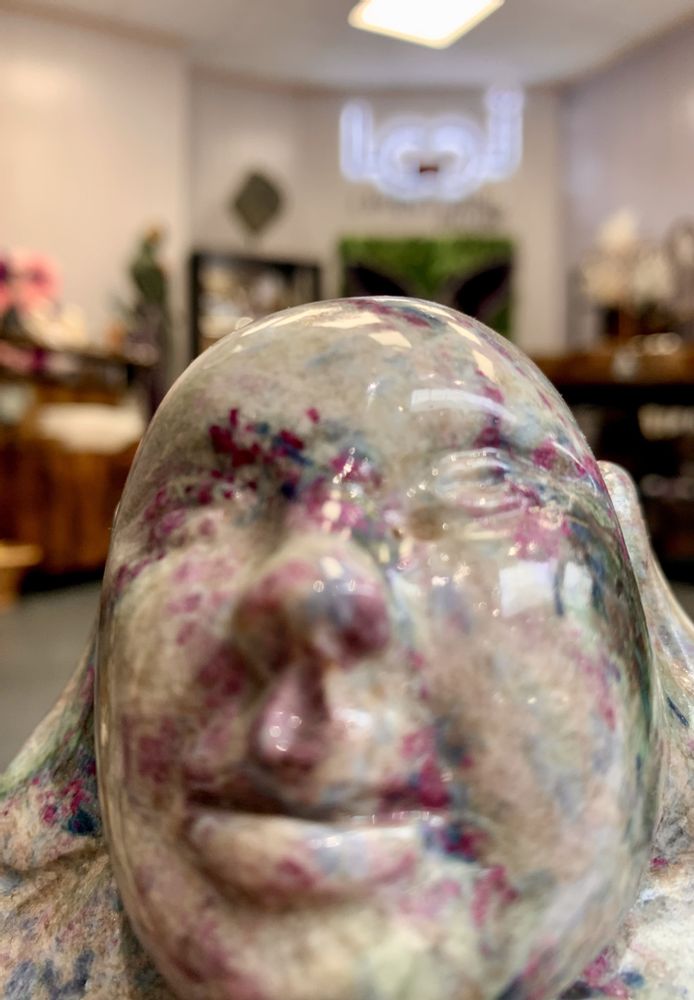 Decorative objects - Buddha: Handmade Natural Stone Sculpture - LAVENTURINE GALLERY