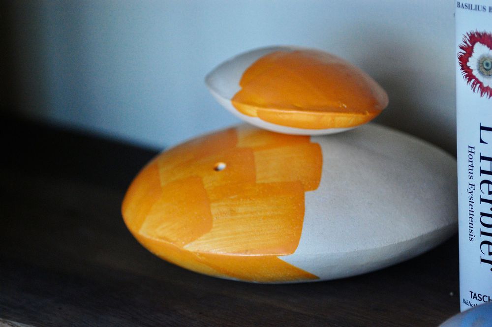 Gifts - Message safe - COCOON\" Tangerine\” - MOMENT CÉRAMIQUE