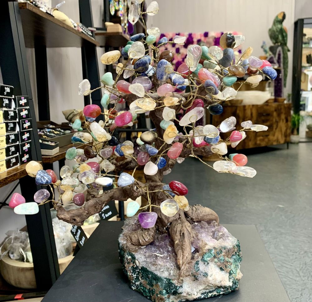 Decorative objects - The small stone tree: Decorative object, unique handmade piece - LAVENTURINE GALLERY