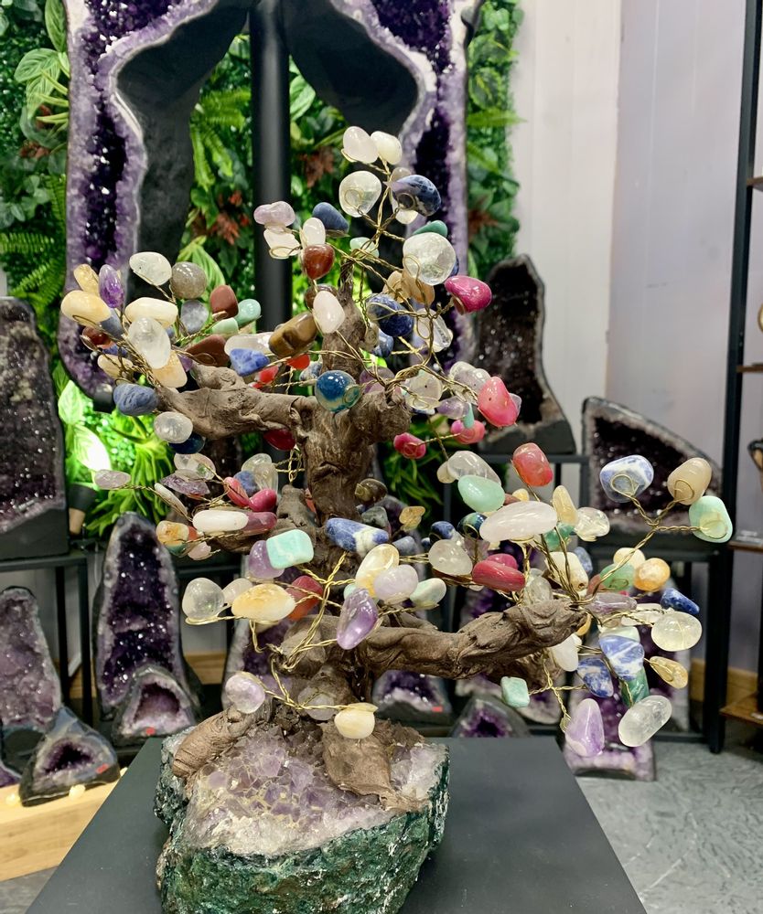 Decorative objects - The small stone tree: Decorative object, unique handmade piece - LAVENTURINE GALLERY