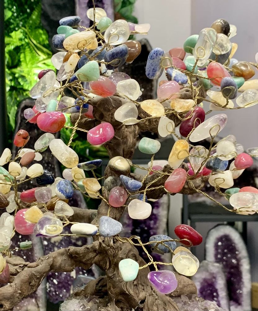 Decorative objects - The small stone tree: Decorative object, unique handmade piece - LAVENTURINE GALLERY