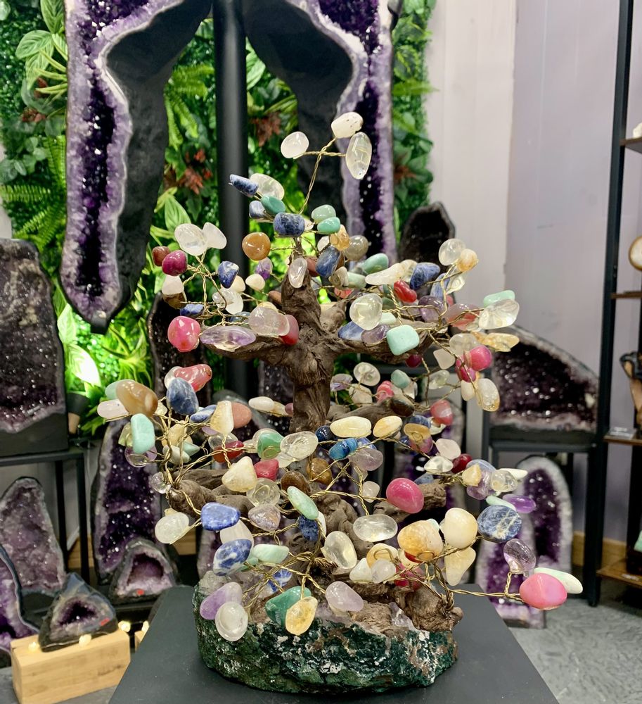 Decorative objects - The small stone tree: Decorative object, unique handmade piece - LAVENTURINE GALLERY