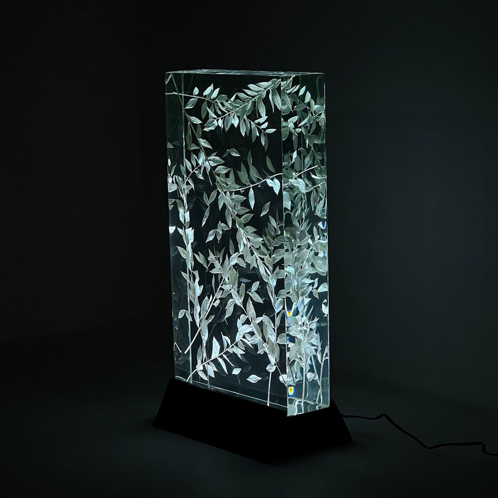 Decorative objects - Epoxy Resin Night Light - Epoxy Lamp - Decorative Night Lamp - TINELLA WOOD