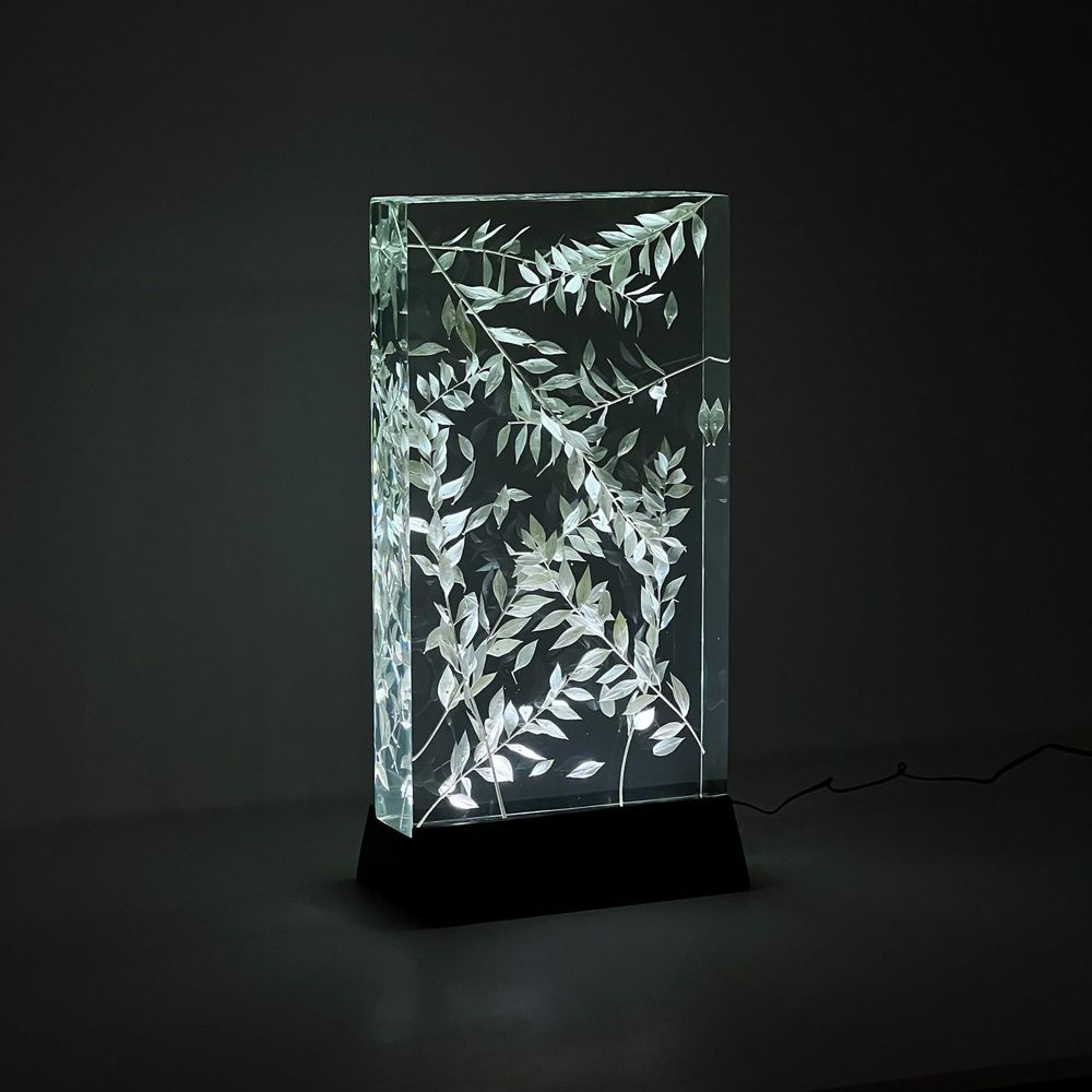 Decorative objects - Epoxy Resin Night Light - Epoxy Lamp - Decorative Night Lamp - TINELLA WOOD
