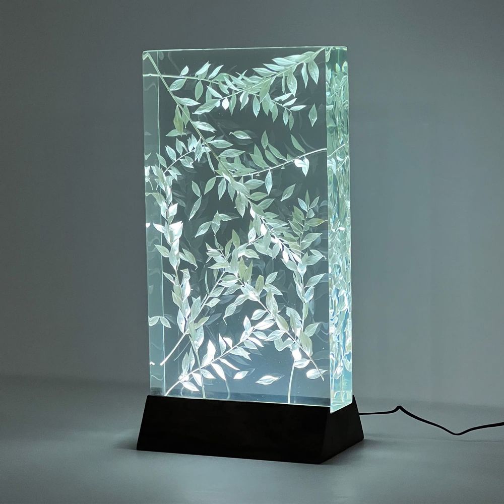 Decorative objects - Epoxy Resin Night Light - Epoxy Lamp - Decorative Night Lamp - TINELLA WOOD