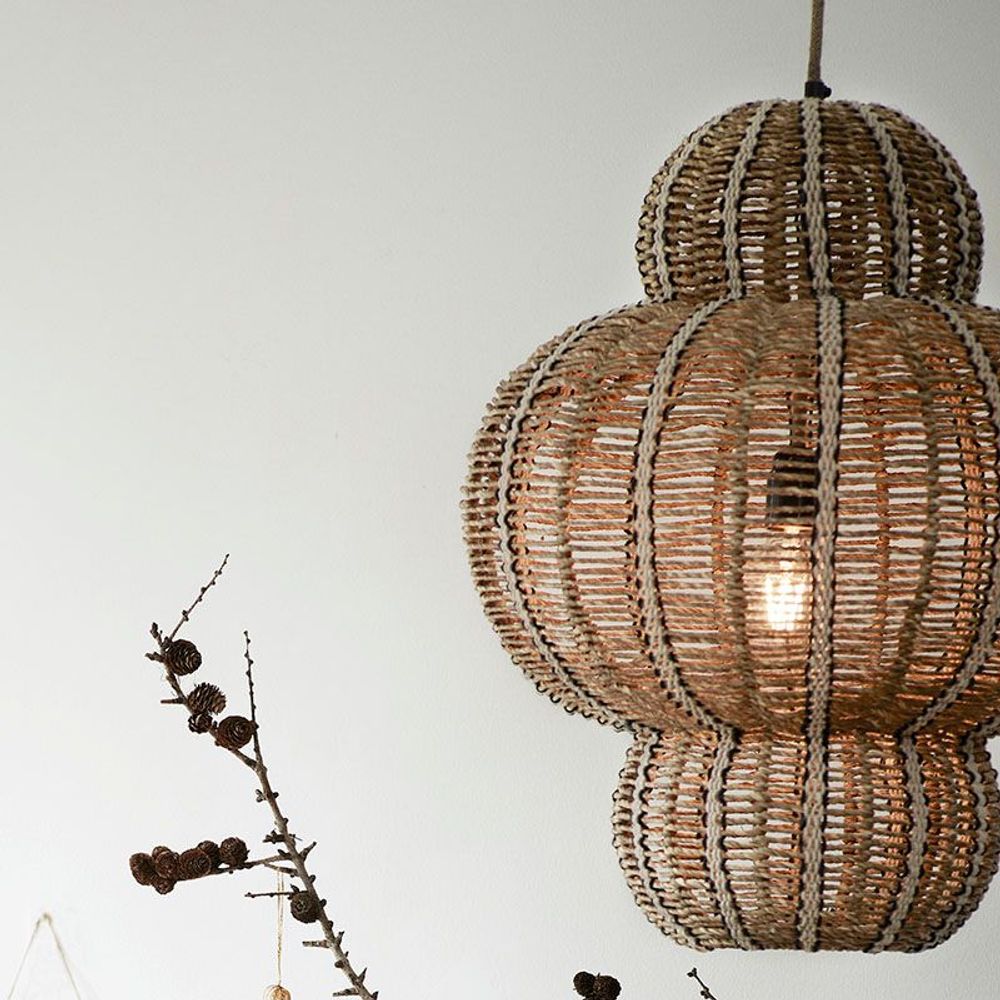 Plafonniers - Lampe de plafond en jonc de mer - MADAM STOLTZ
