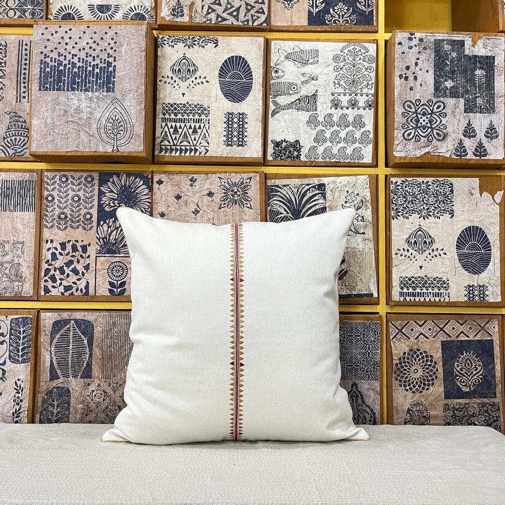 Coussins textile - Coussin Olah Handspun Khadi - ANAVILA