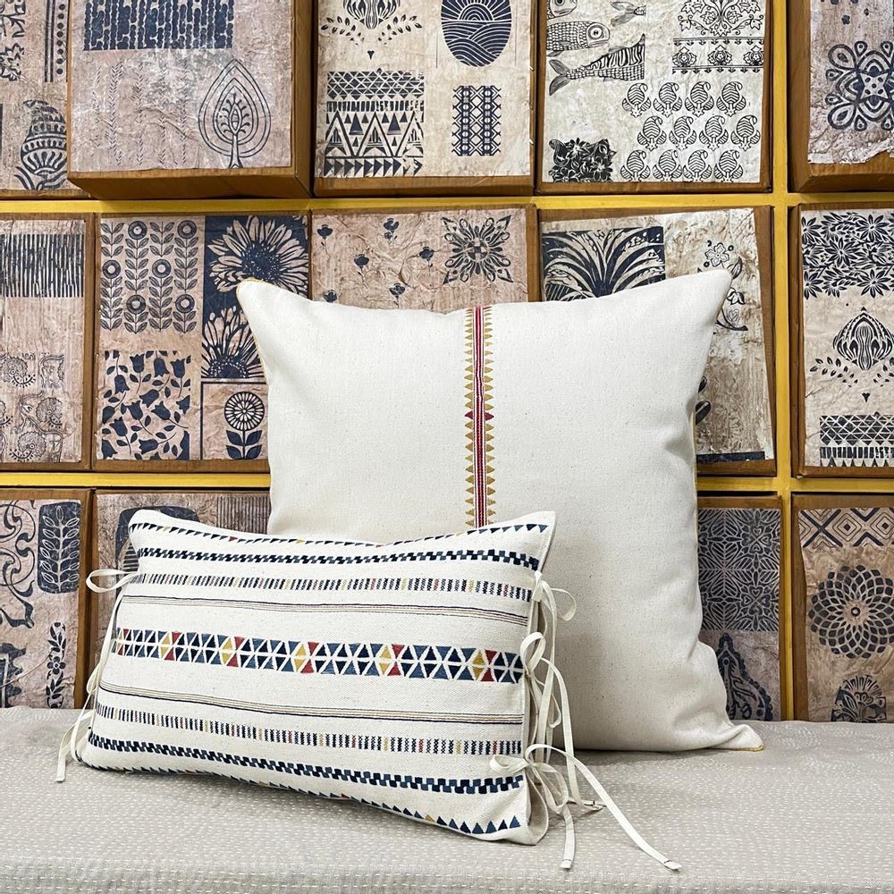 Coussins textile - Coussin Olah Handspun Khadi - ANAVILA