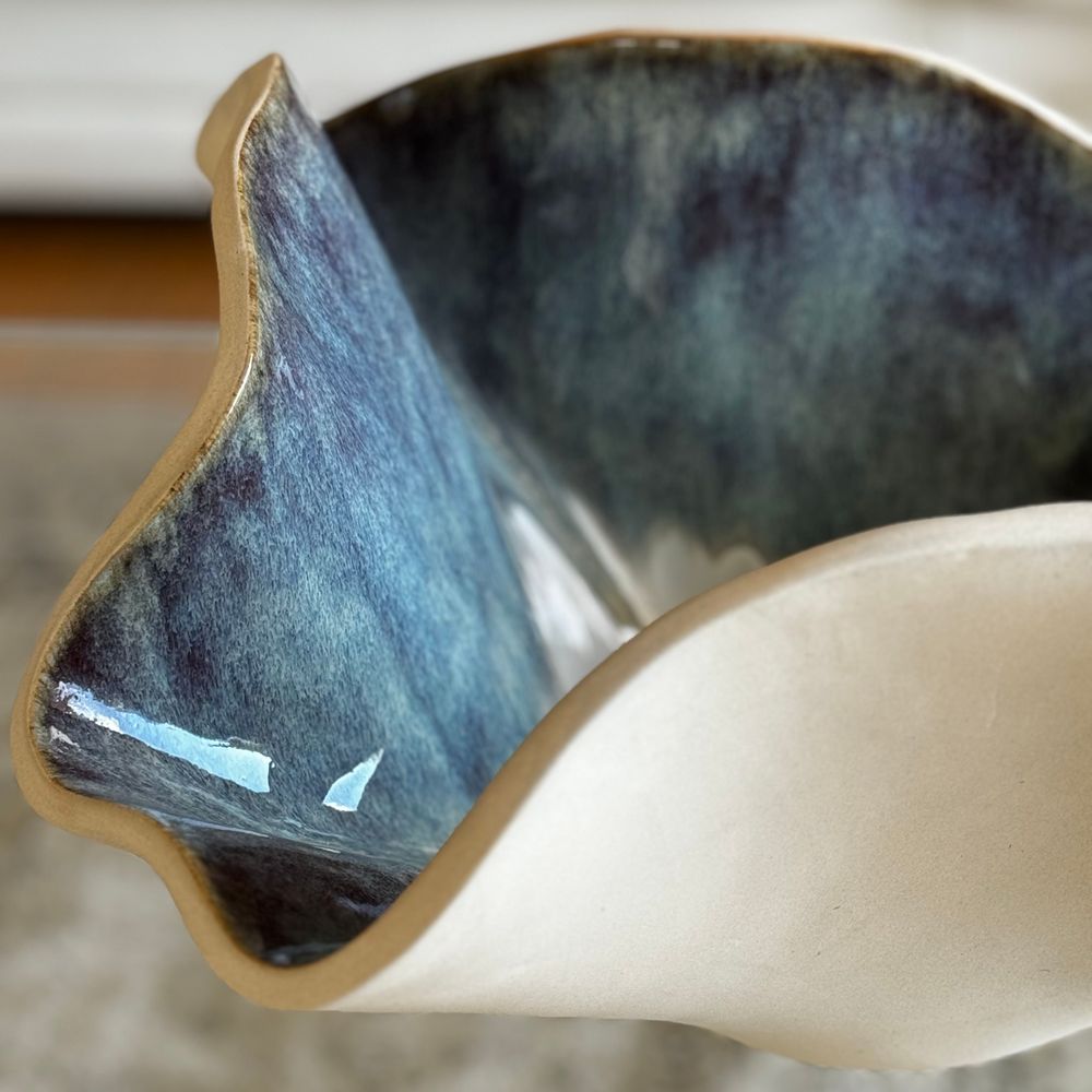 Céramique - GRAN BOWL EN GRÈS - COLLECTION INDIGO - DI VINCENZO POUJOULA