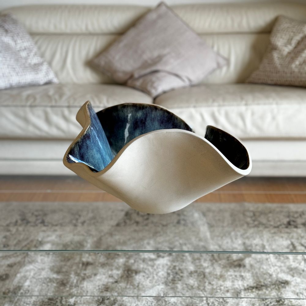 Céramique - GRAN BOWL EN GRÈS - COLLECTION INDIGO - DI VINCENZO POUJOULA