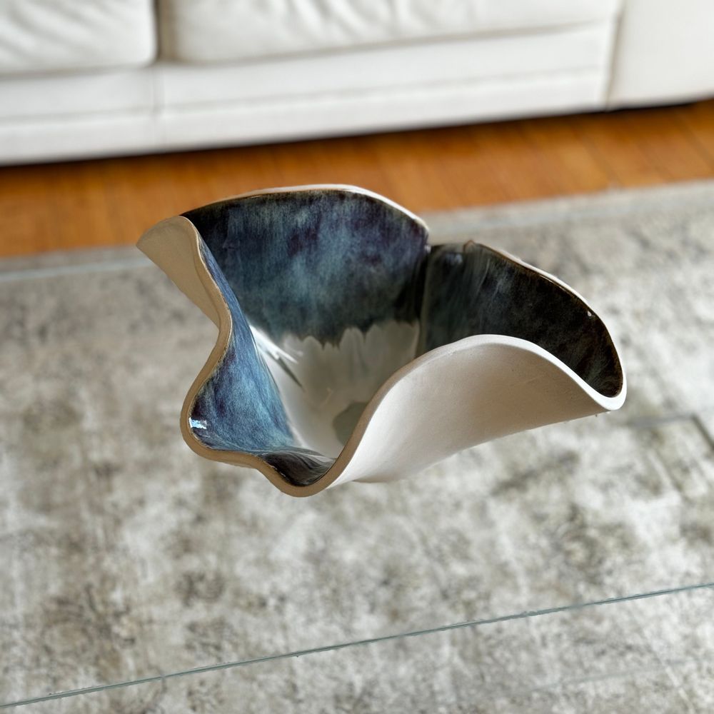 Céramique - GRAN BOWL EN GRÈS - COLLECTION INDIGO - DI VINCENZO POUJOULA