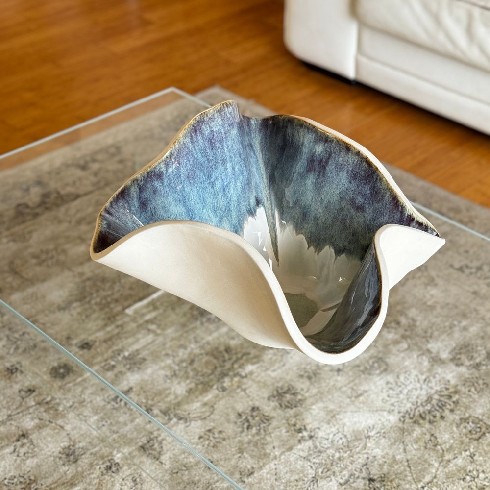 Céramique - GRAN BOWL EN GRÈS - COLLECTION INDIGO - DI VINCENZO POUJOULA