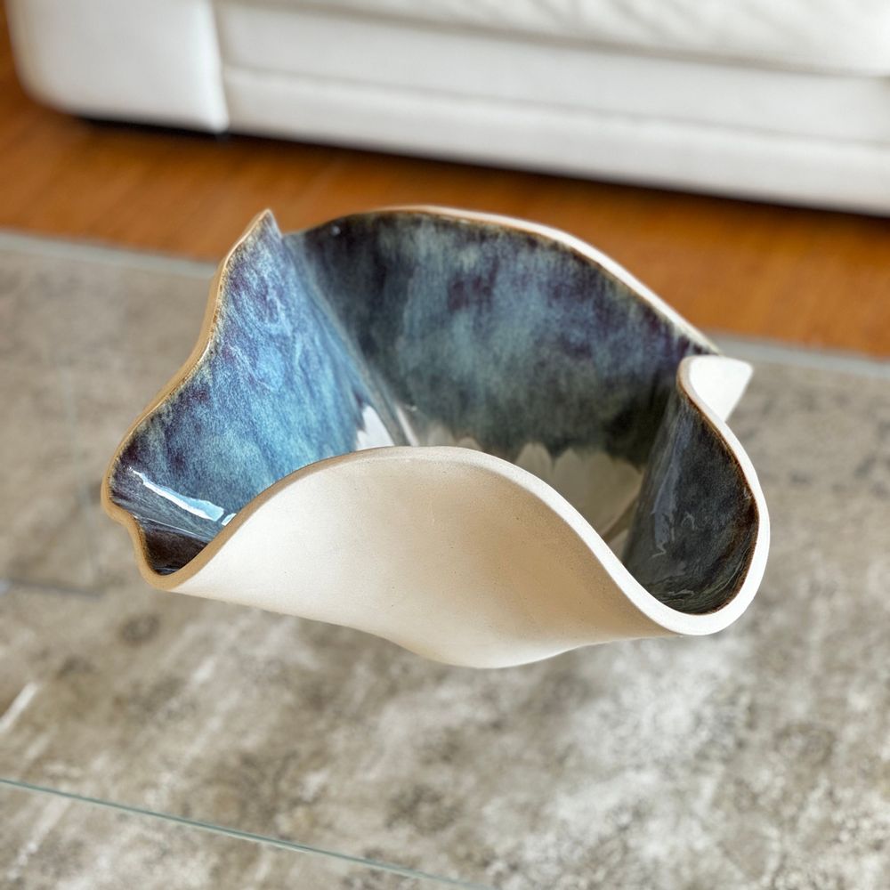 Céramique - GRAN BOWL EN GRÈS - COLLECTION INDIGO - DI VINCENZO POUJOULA
